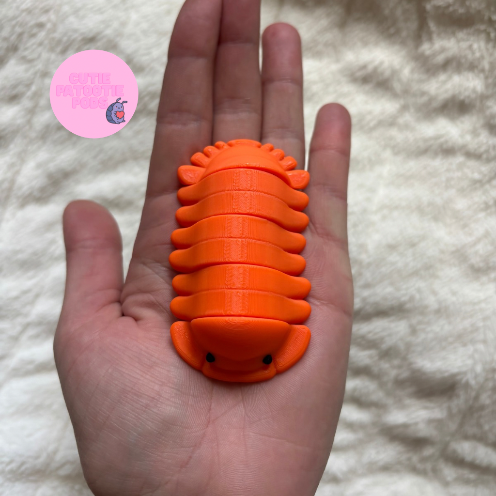 Orange Freezy Isopod Fidget