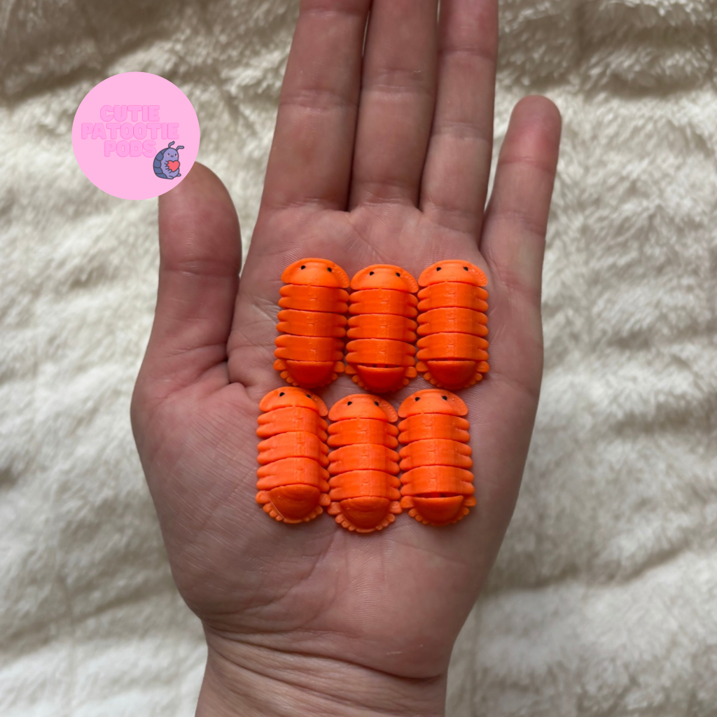 Orange Freezy Isopod Fidget