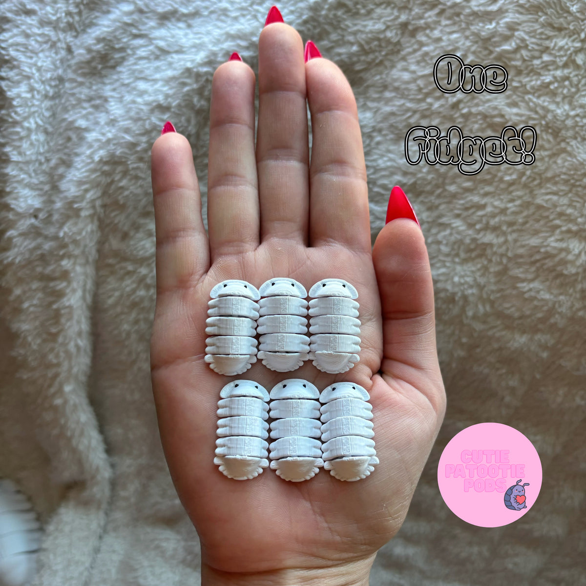 Polar Bear Isopod Fidget (Panda King Morph)