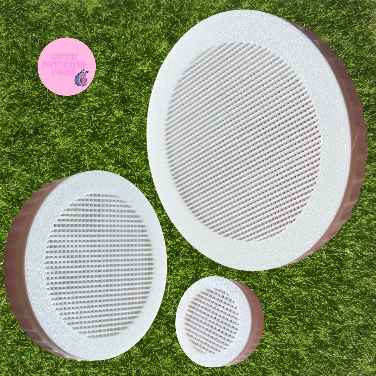 White Enclosure Air Vents