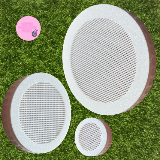 White Enclosure Air Vents