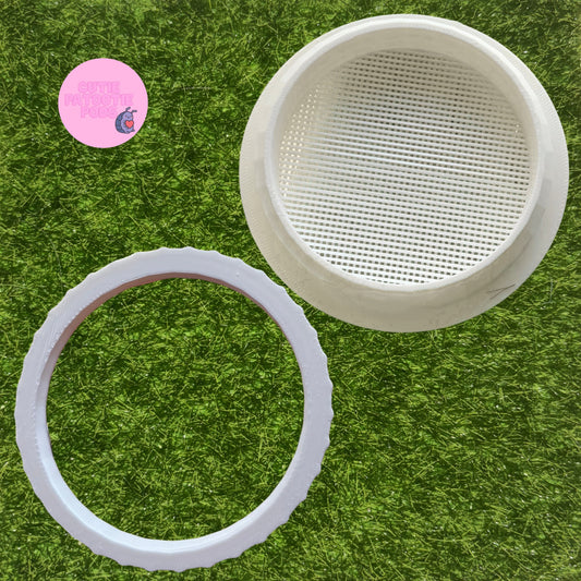 White Enclosure Air Vents