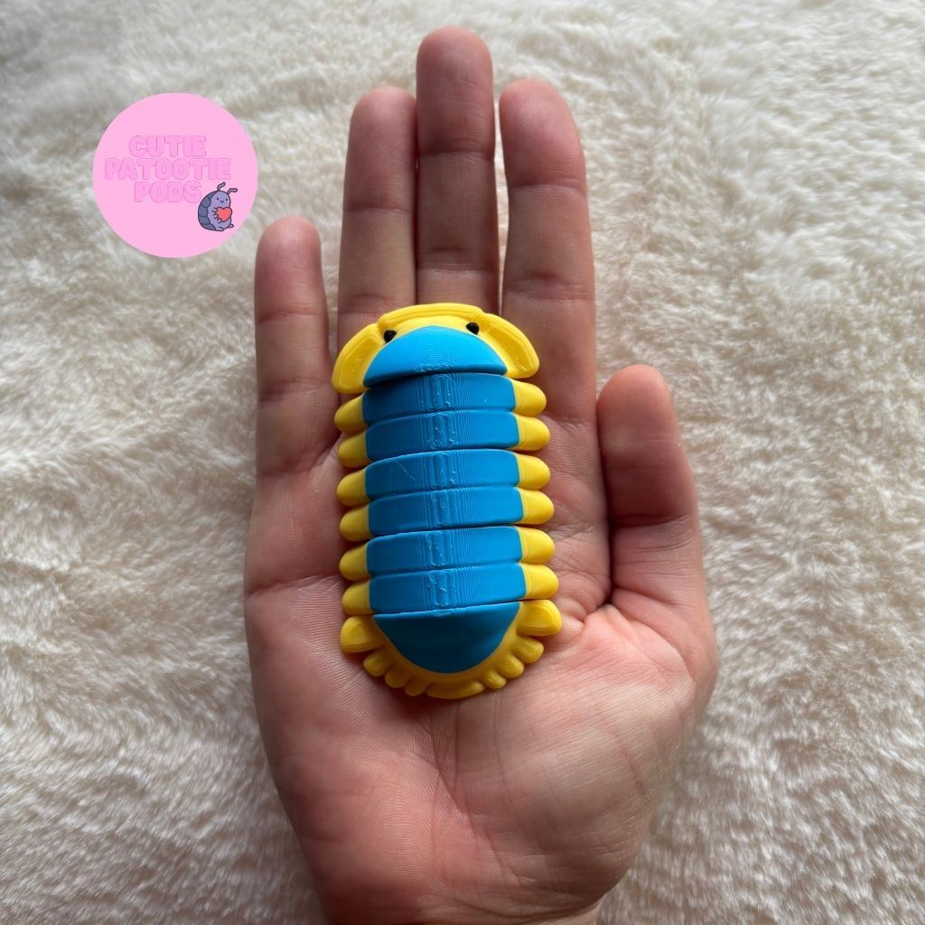 Lemon Blue Isopod Fidget