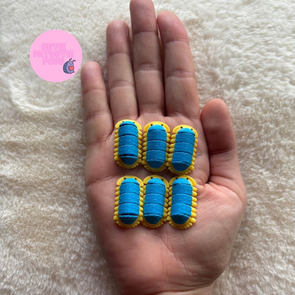 Lemon Blue Isopod Fidget